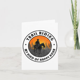 Trail Riding Horseback Camping cadeau voor mij Kaart