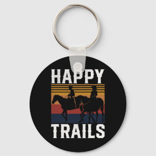 Trail Rijden Paardenliefhebber Paard voor Cowboys Sleutelhanger