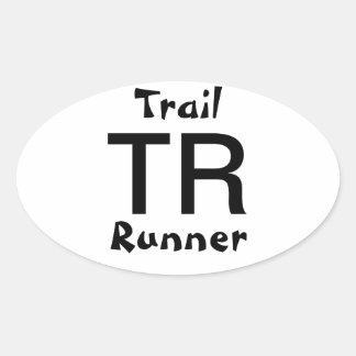 Trail Runner Ovale Sticker