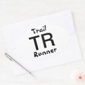Trail Runner Ovale Sticker (Envelop)