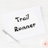Trail Runner Ovale Sticker (Envelop)