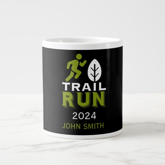 Trail Runner Race Competitie Extra Grote Beker (Voorkant)