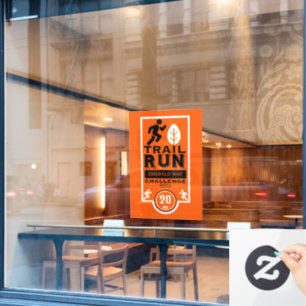 Trail Runner Race Competitie Raamsticker
