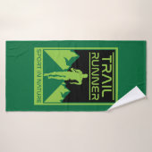 Trail Runner Sport Dans La Nature (Serviette de bain)