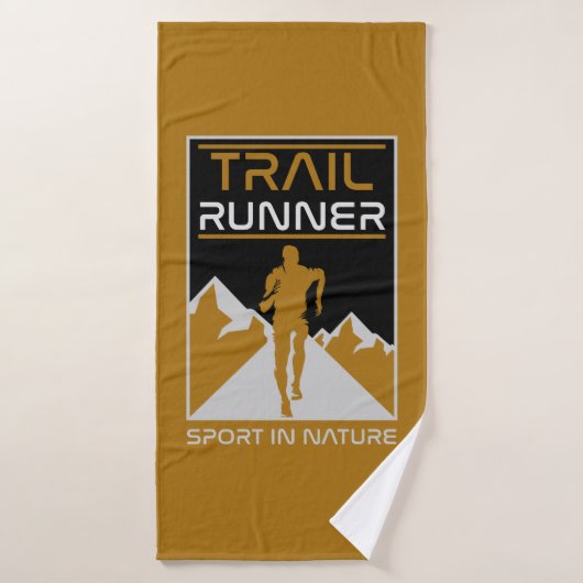 Trail Runner Sport in Natuur Badhanddoek (Badhanddoek)