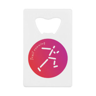 Trail Running design Kredietkaart Flessenopener