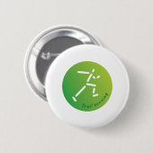 Trail Running design Ronde Button 5,7 Cm (Voorkant /achterkant)