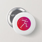 Trail Running design Ronde Button 5,7 Cm (Voorkant /achterkant)
