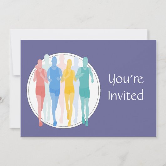 Trail Running Racing Event Kaart (Voorkant)