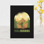 Trail Running Runner Mountains buiten Kaart (Gele Bloem)