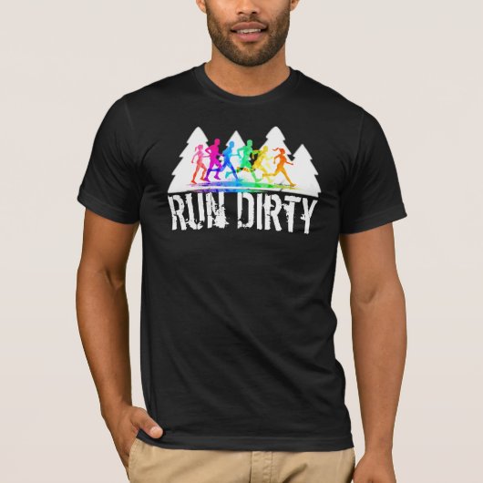 Trail Running shirt - Run Dirty (Voorkant)