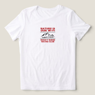 Trail Therapie Minimalistische Bergwandelclub naam Tri-Blend Shirt