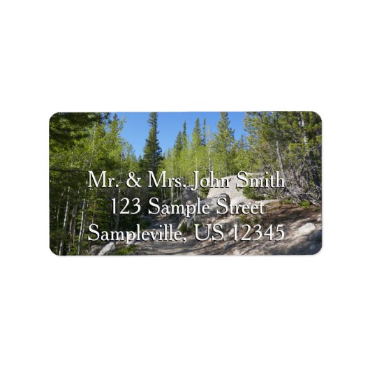 Trail to Alberta Falls Etiket (Voorkant)