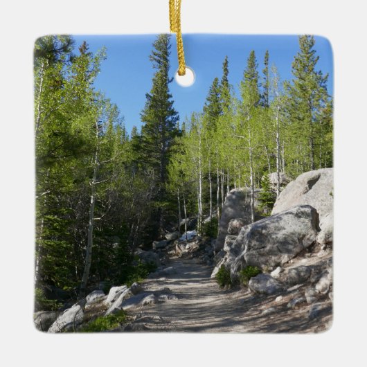 Trail to Alberta Falls Keramisch Ornament (Voorkant)