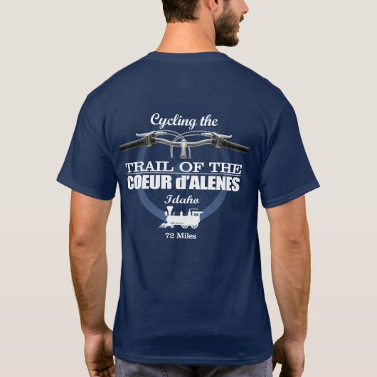 Trail van de Coeur d'Alene (H2) T-shirt (Achterkant)