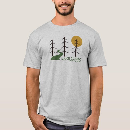 Trail van het Nationaal Park Lake Clark T-shirt (Voorkant)