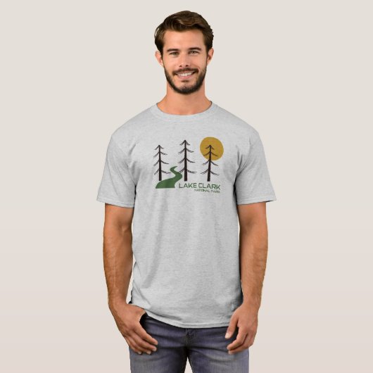 Trail van het Nationaal Park Lake Clark T-shirt (Voorkant volledig)