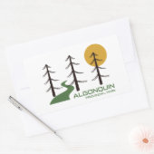 Trail van het Provinciepark Algonquin Rechthoekige Sticker (Envelop)