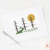 Trail van het Provinciepark Carmanah Walbran Rechthoekige Sticker (Envelop)