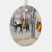 Trail van kunstschilder keramisch ornament (Rechts)