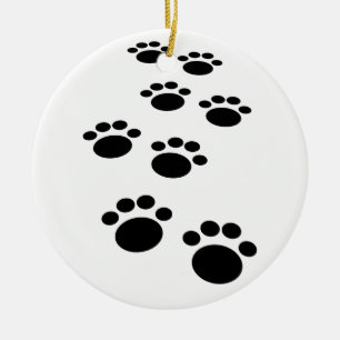 Trail voor cute Cartoon Pet Paw Keramisch Ornament