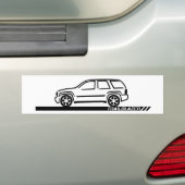 Trailblazer Black Truck Bumpersticker (Op auto)