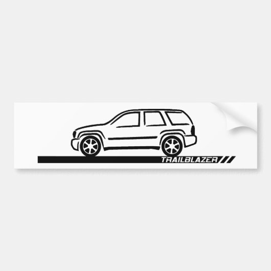 Trailblazer Black Truck Bumpersticker (Voorkant)