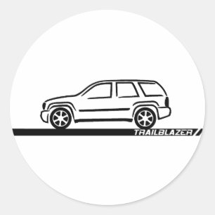 Trailblazer Black Truck Ronde Sticker