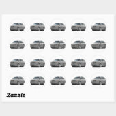 Trailblazer Silver Truck Ronde Sticker (Vel)