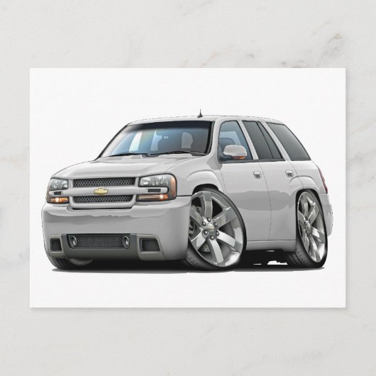 Trailblazer White Truck Briefkaart (Voorkant)