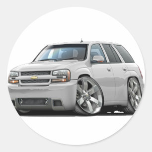 Trailblazer White Truck Ronde Sticker