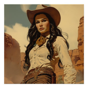 Trailblazing  Liefde: Wild West fluistert Perfect Poster