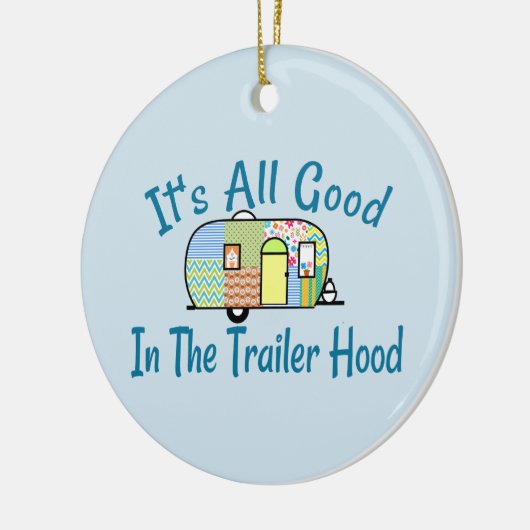 Trailer Hood Camper Ornaments Keramisch Ornament (Links)
