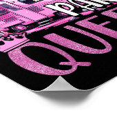 Trailer Park Queen Funny Camping Pink Trailer Cara Poster (Hoek)