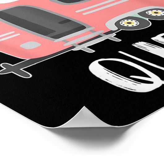 Trailer Park Queen, Funny Girl Rv Camping T Shirt Poster (Hoek)