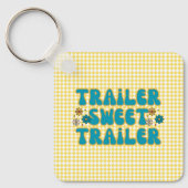 Trailer Sweet Trailer Geel Harlequin Sleutelhanger (Voorkant)