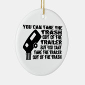 Trailer Trash Keramisch Ornament (Rechts)
