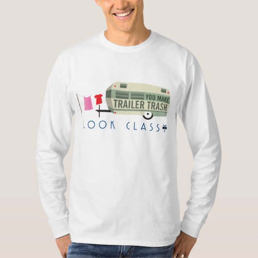 Trailer Trash Mannen Long-Sleeve T-shirt (Voorkant)