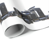 Trailer van Black Semi Tractor Cadeaupapier (Rol Hoek)