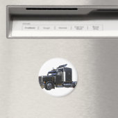 Trailer van Black Semi Tractor Magneet (Insitu (Vaatwasser))