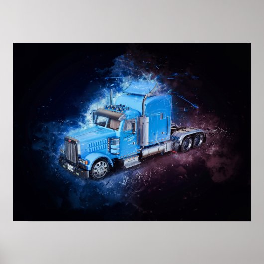 Trailer van Light Blue Semi Poster (Voorkant)