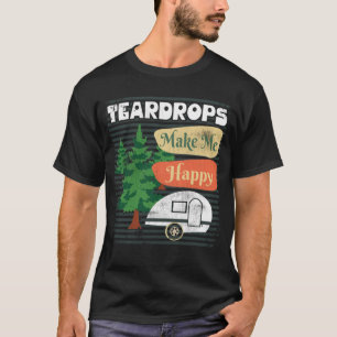 Trailers maken me gelukkig met de Retro Camper T-shirt