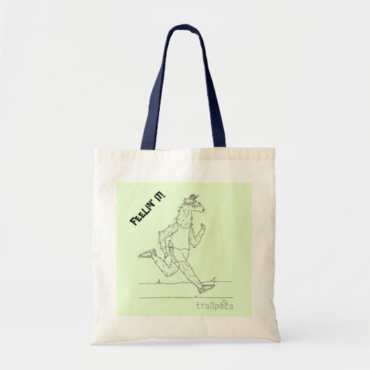 Trailpaca Feelin' It Blue Handle Tote Bag (Voorkant)