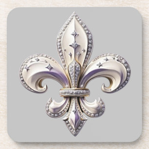 Trails I Travel Fleur de Lis Design Bier Onderzetter
