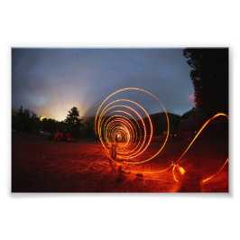 Trails of Light -fire editie- Foto Afdruk