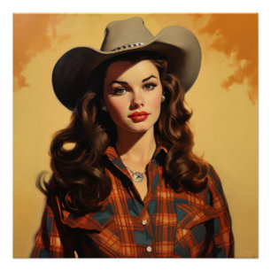 Trails of Love and Elegance: Wild West fluistert Perfect Poster