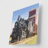 Train 1-klok vierkante klok (Hoek)