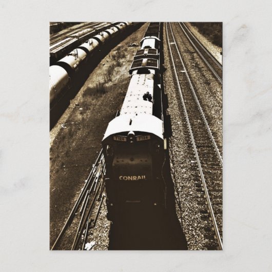 Train_2 Post Card Briefkaart (Voorkant)