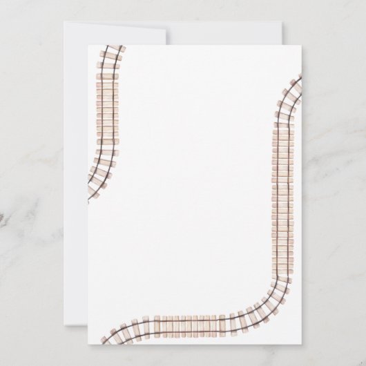 Train 2e anniversaire Invitation Boy Chugga Deux p (Dos)