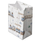 Train 2e verjaardag Chugga Twee Middelgrote Gift B Medium Cadeauzakje (Voorkant Gekanteld)